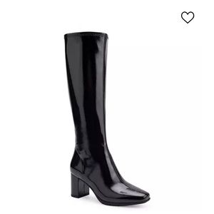 Aerosoles NWT Micah Faux Patent Leather Knee High Boots